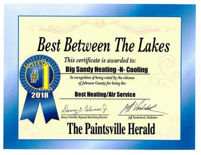 Best Between the Lakes Award